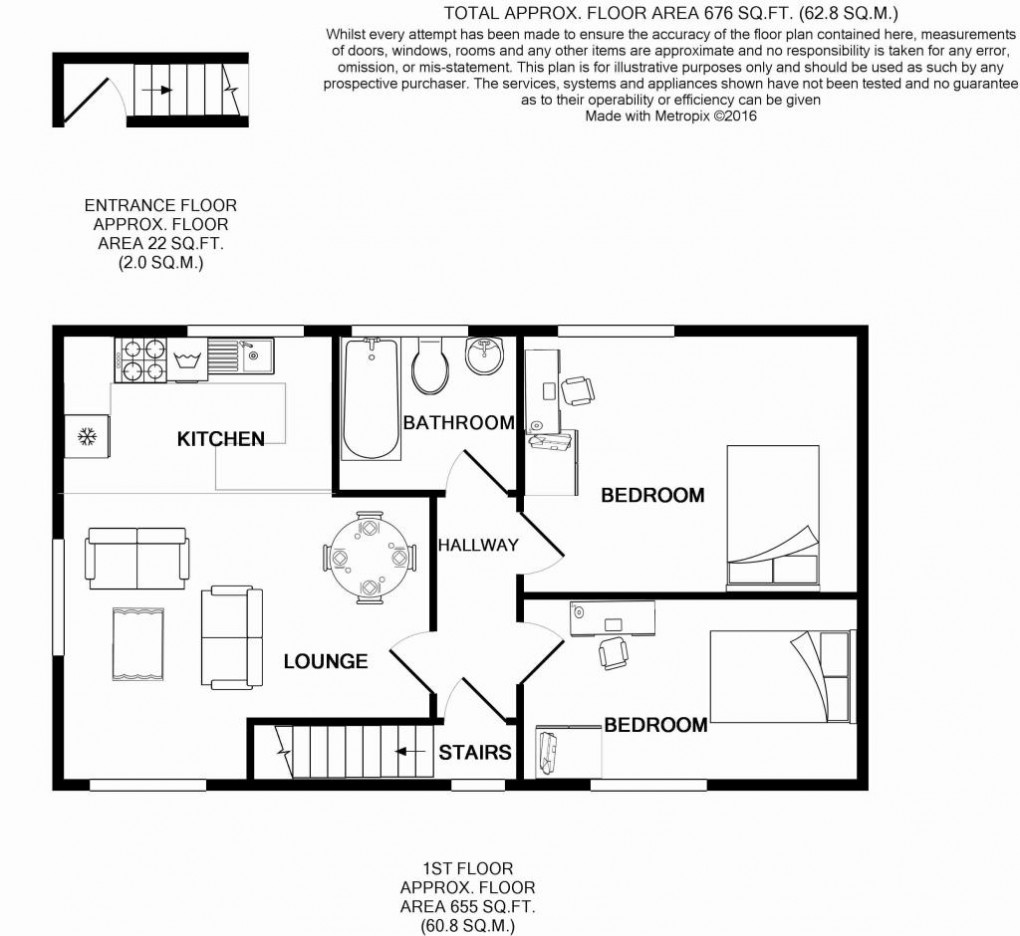 Floorplan for The Oaks, London Rd, LE2 1AH