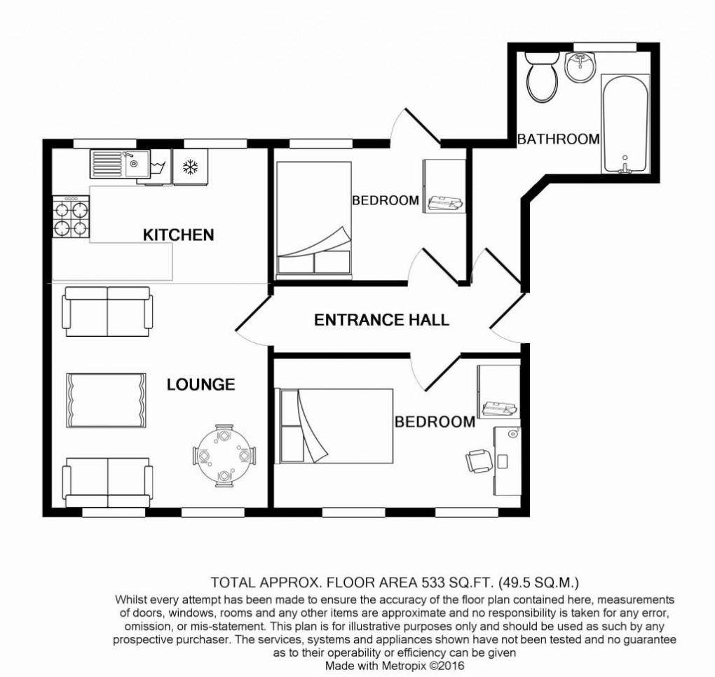 Floorplan for The Oaks, London Rd, LE2 1AH