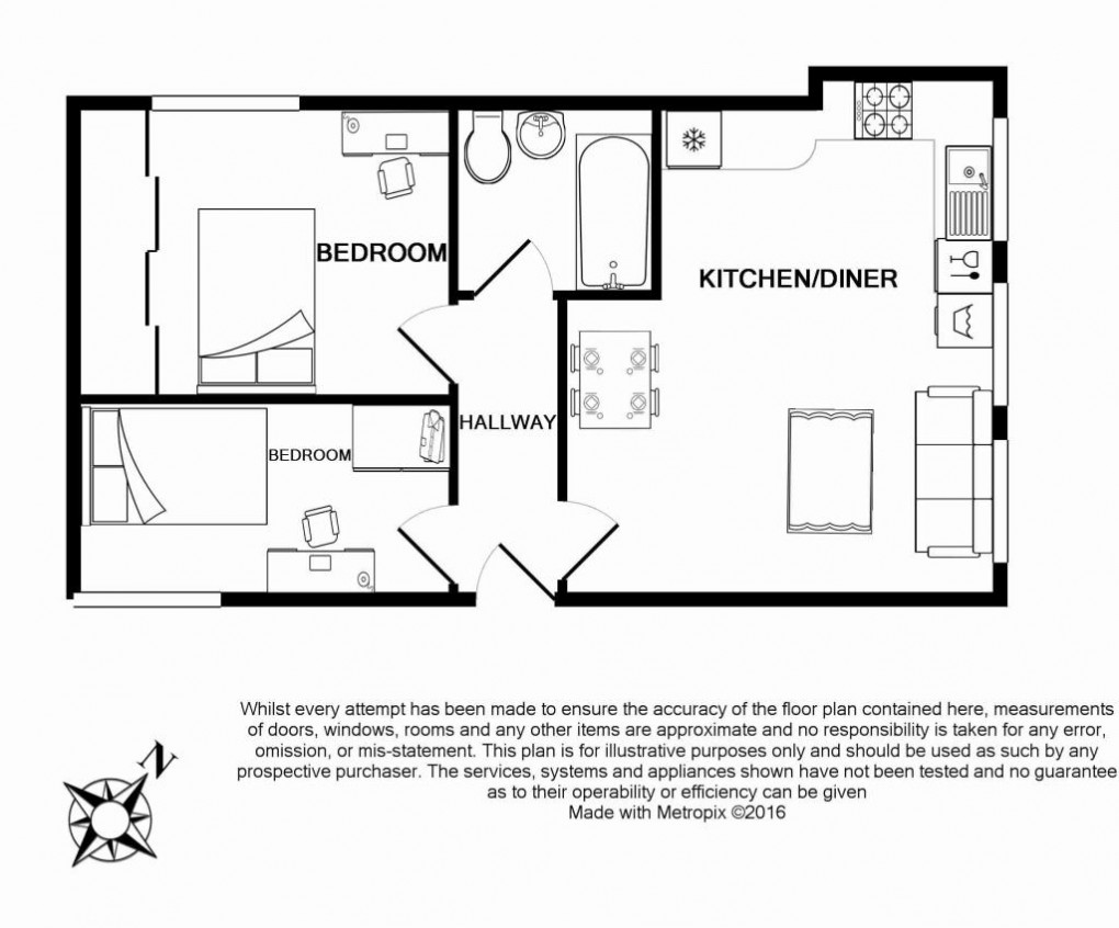 Floorplan for The Oaks, London Rd, LE2 1AH