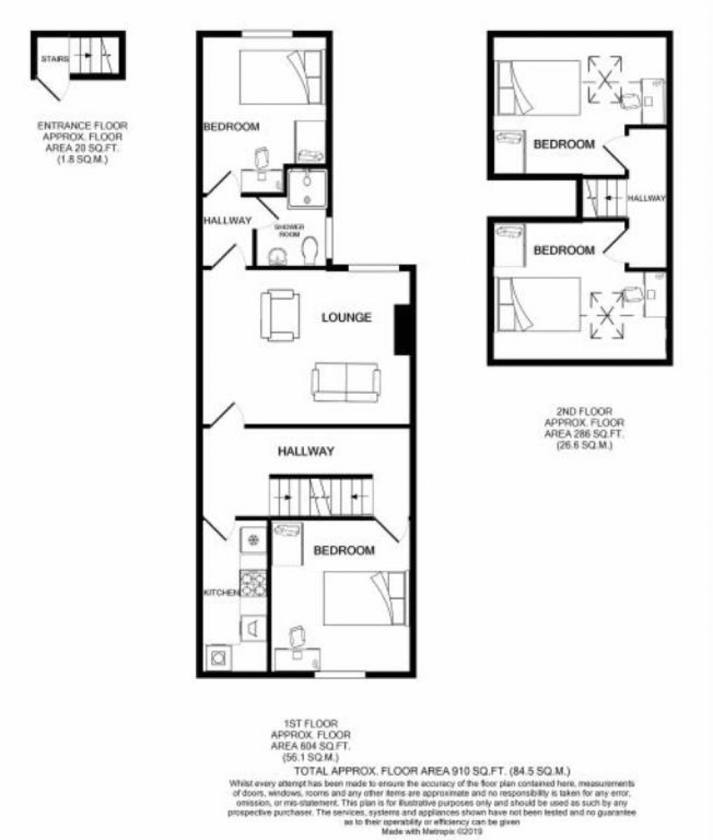 Floorplan for Tennyson St, LE2 1HS