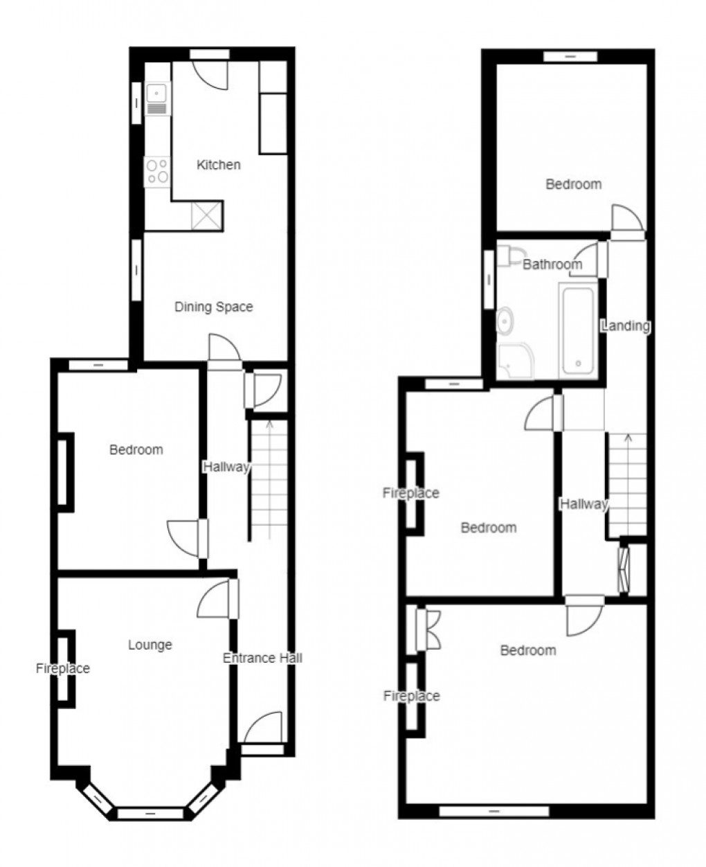 Floorplan for St Albans Road, LE2 1GF
